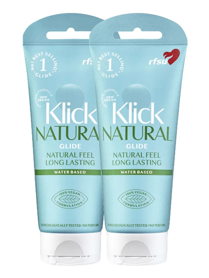 2-pack RFSU Klick Natural Glide 100ml Vesipohjainen liukuvoide