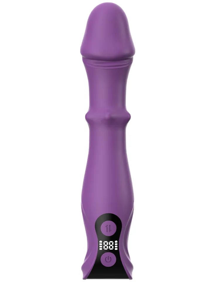 3-in-1 Vibrating Dildo With LCD Display Värisevä dildo