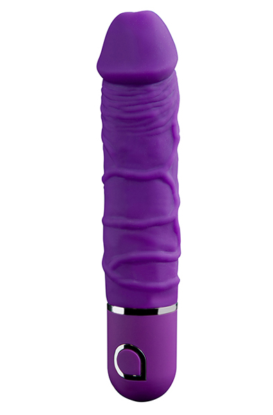 Abia Kratos Purple 18cm Dildo med vibrator