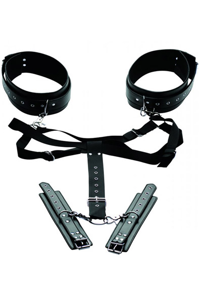 Acquire Easy Access Thigh Harness With Wrist Cuffs Positionshållare