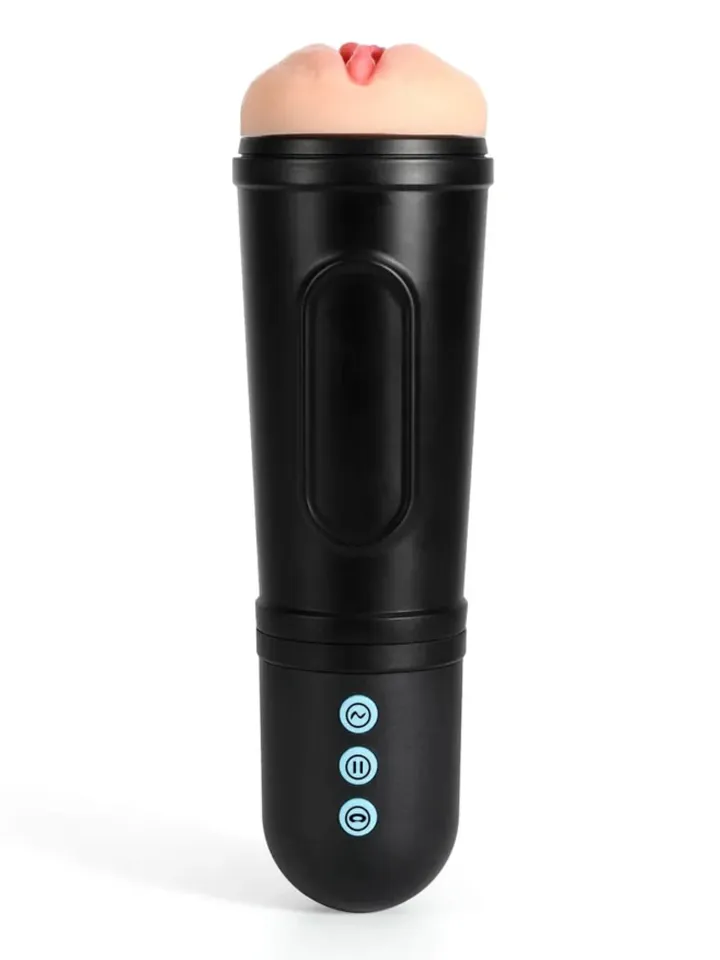 Addax Hands Free Masturbator & Vibrating Sleeve Masturbator med vibration