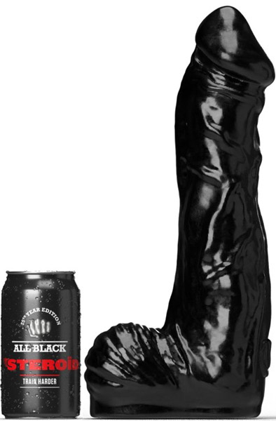 All Black Steroïd Bodybuilder 32,5 cm XL dildo