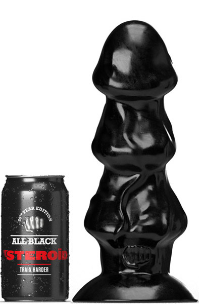 All Black Steroïd Shuttlecock 25 cm XL dildo