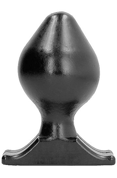 All Black Vinyl Anal Plug 16,5 cm Paksu anaalitappi