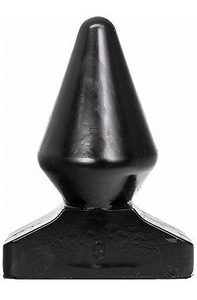 All Black Vinyl Anal Plug 18,5 cm Grövre analplugg