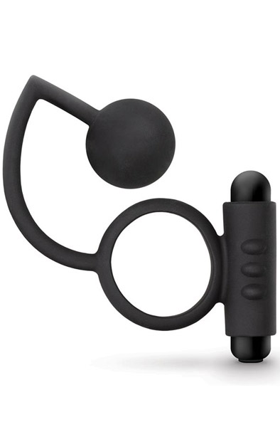 Anal Adventures Anal Ball With C-Ring Analplugg med penisring