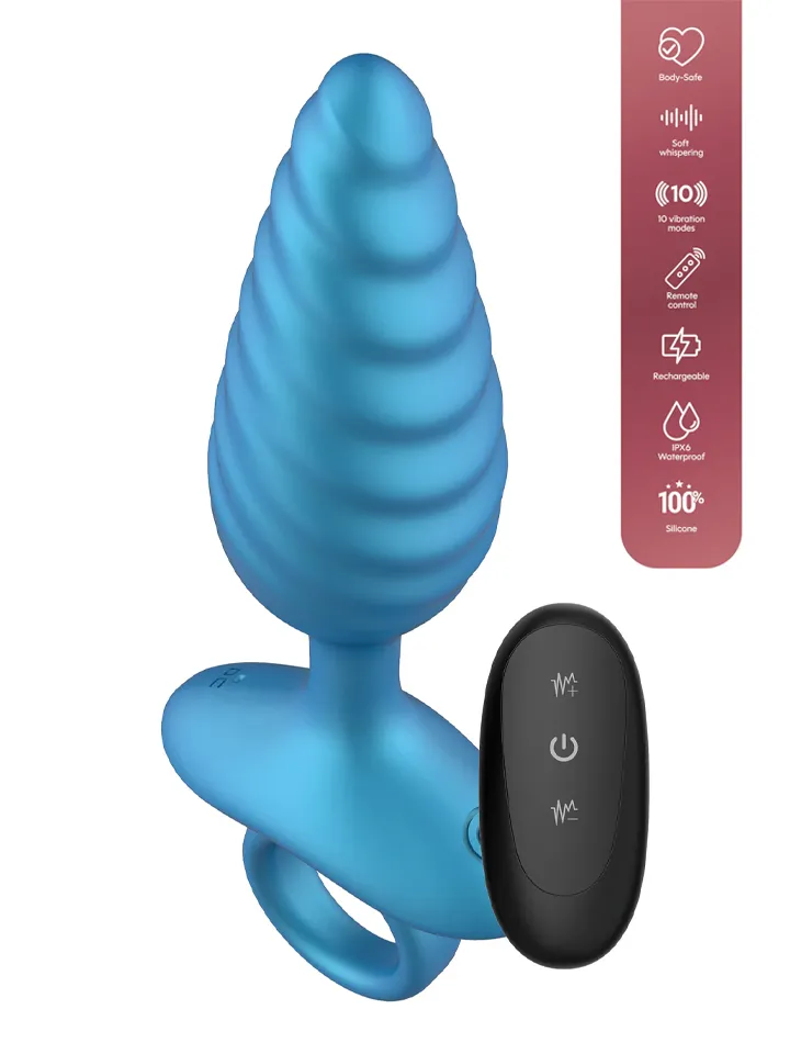 Anal Plug Vibrating + Remote kauko-ohjattava anaalitappi