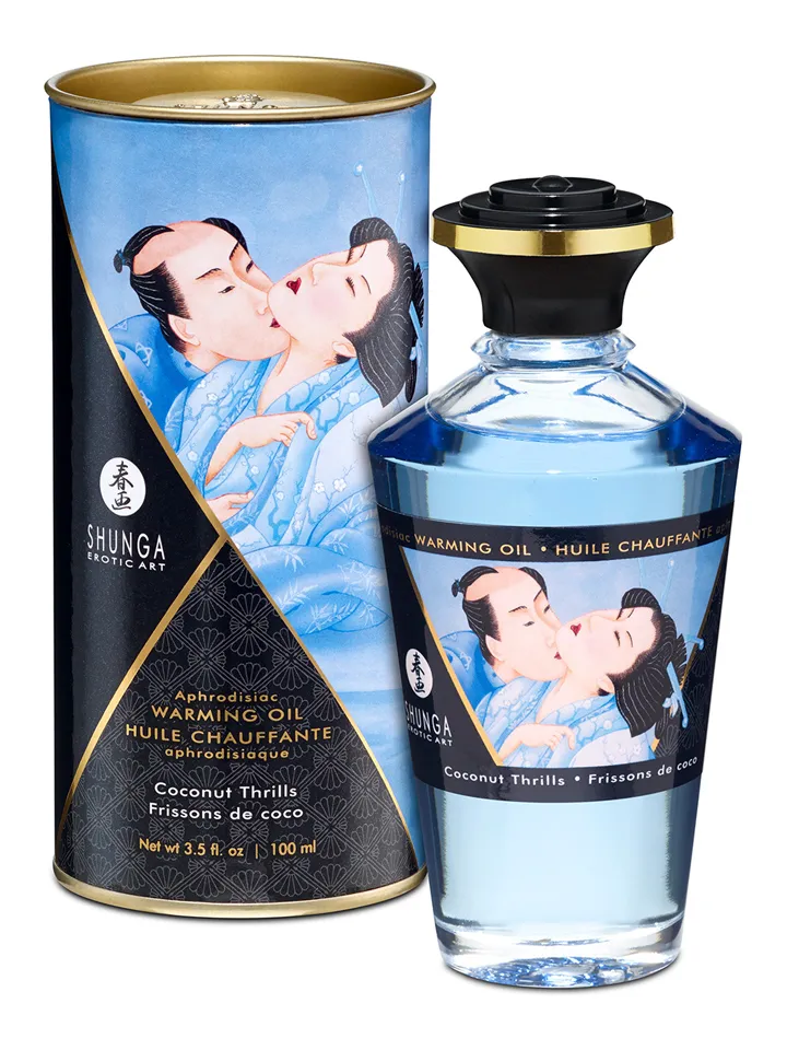 Aphrodisiac Warming Oil Coconut Thrills 100 ml Massageolja Kokos