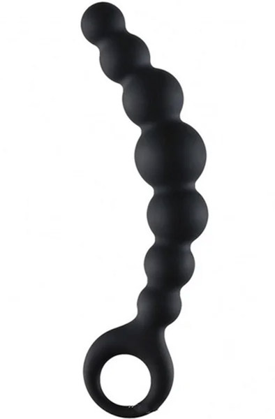 Arse Beads Silicone Black 17,8 cm Anaali helmet
