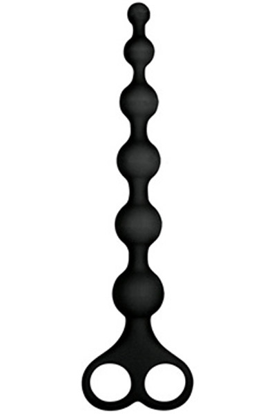 Arse Beads Silicone Black 26 cm Anaali helmet