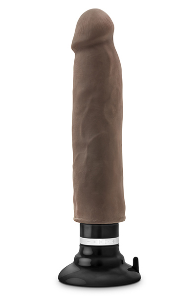 Au Naturel Magnum Vibrating Dong Chocolate 28cm Dildo med vibrator