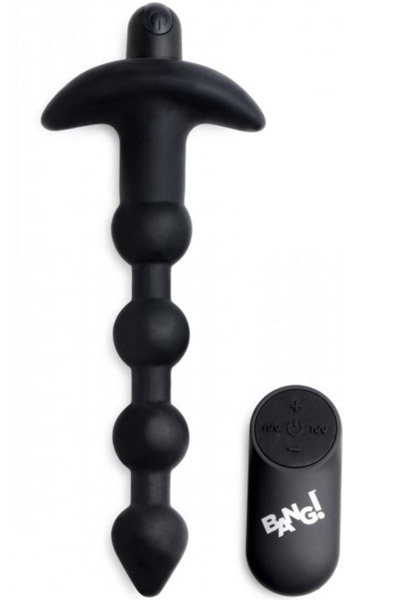 Bang! Vibrating Anal Plug With Remote Control Värisevät anaalihelmet