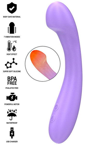 Becky Vibrator Heatable 7 Vibrations Värisevä dildo