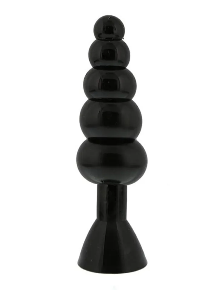 Bendable Butt Rattler Plug Black 20 cm XL Buttplug