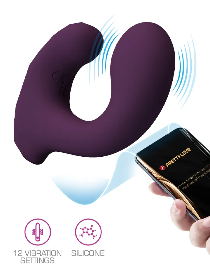 Billy Remote Control Dual Stimulation Vibrator Sovelluksella ohjattava parivibraattori