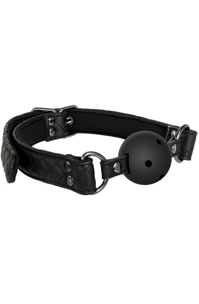 Blaze Ball Gag Diamond Black Gagball