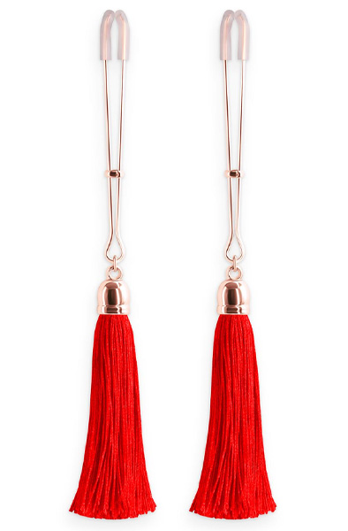 Bound Nipple Clamps T1 Red Bröstvårtsklämmor