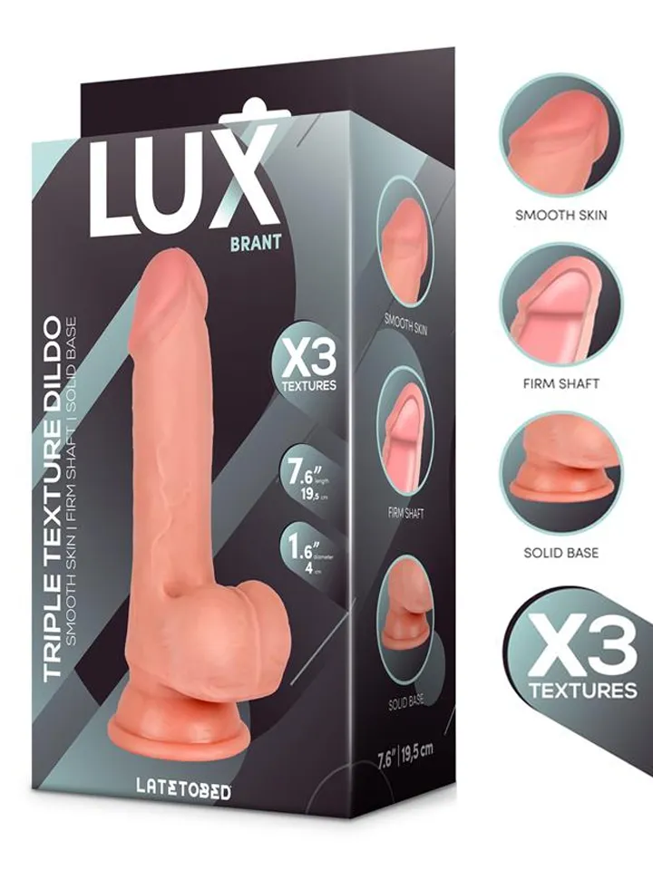 Brant Triple Density Dildo 19,5 cm Realistisk dildo