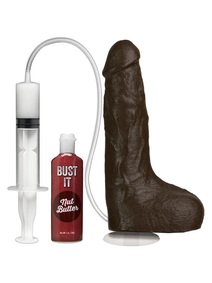 Bust It Squirting Realistic Cock Chocolate Squirttaava dildo