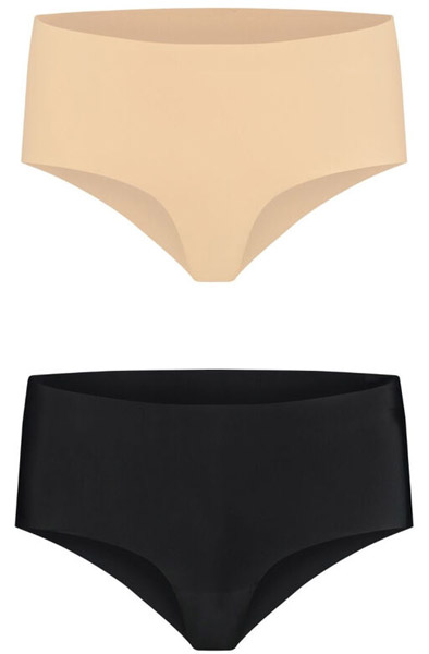 Bye Bra Invisible High Brief 2-pack M Sömlös trosa