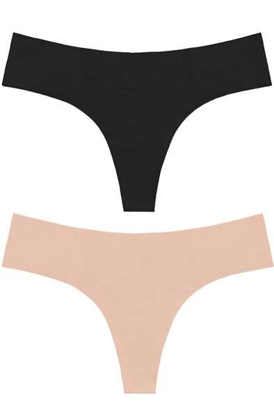 Bye Bra Invisible Thong 2-pack S Sömlös trosa
