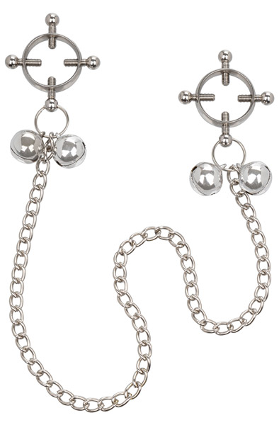 Cal Exotics 4-Point Nipple Press With Bells Bröstvårtsklämmor