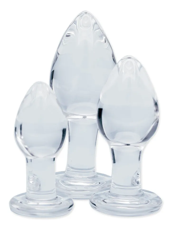 Clarity Utopian Trinity Glass Anal Plug Set Analpluggar paket