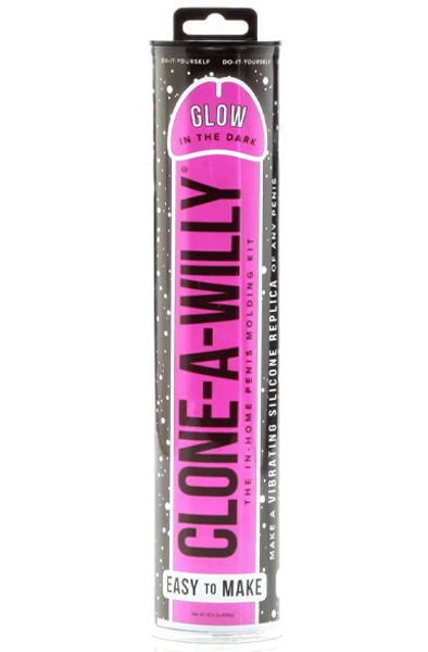 Clone-a-Willy Glow In The Dark Pink Klona en dildo