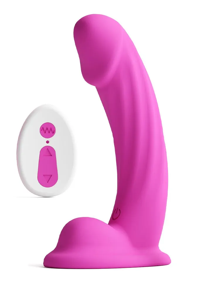 Colours Curve Vibrating Dildo Pink 16,4 cm Värisevä dildo