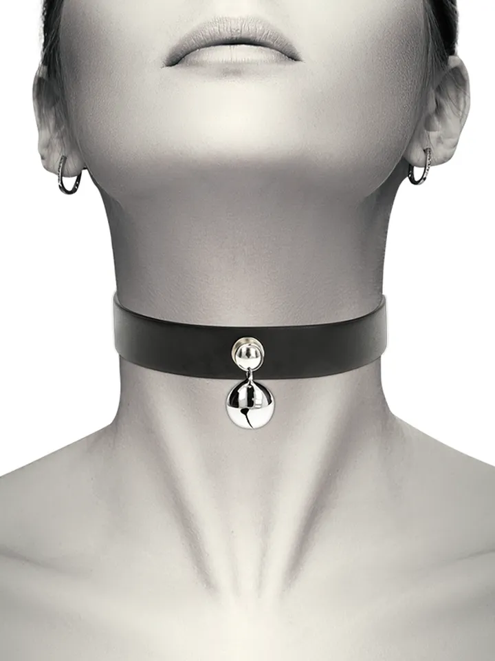 Coquette Hand Crafted Choker Jingle Bell BDSM-kaulapanta
