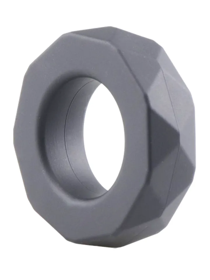 Deluxe Silicone Cock Ring Black Penisring