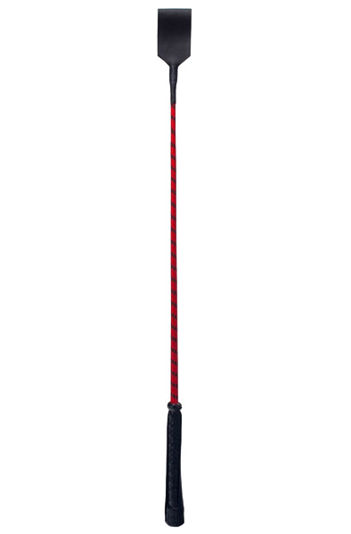 Devil Sticks Crop Polished Leather Red Ridpiska