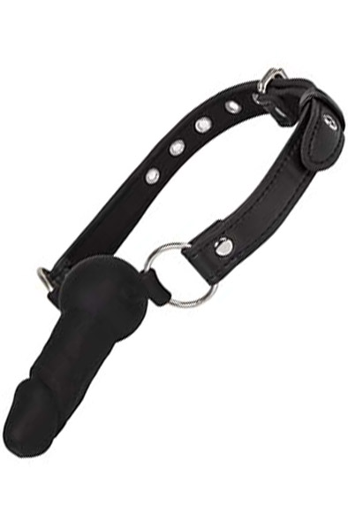 Diabolique Black Gag With Dildo Suukapula dildolla