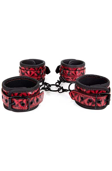 Diabolique Dark Hog-Tie With Cuffs Red Hogtie