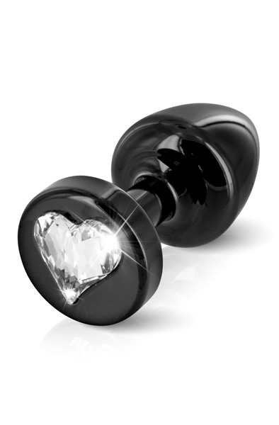 Diogol Anni R Butt Plug Heart Black 25mm Analplugg