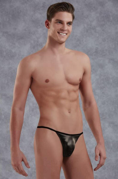 Doreanse Royal Black Men's Thong M Stringkalsong