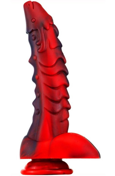 Dragon Dildo Sarkan Black-Red 19 cm Dragon dildo