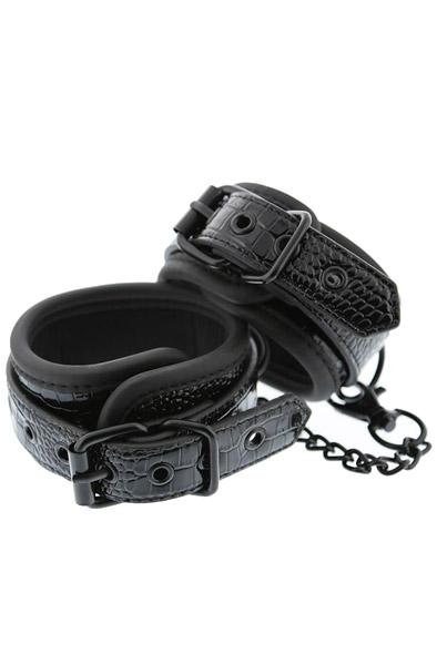 Dream Toys Blaze Ankle Cuff Croco Black Fotbojor