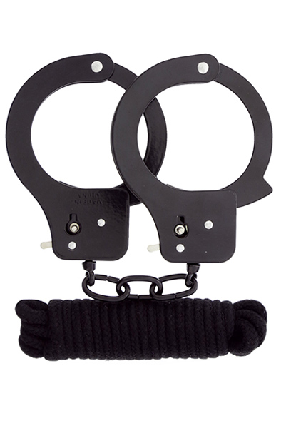 Dream Toys Bondx Metal Cuffs & Love Rope Set-black Handklovar