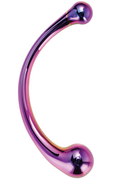 Dream Toys Glamour Glass Curved Big Wand Glasdildo