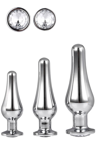 Dream Toys Gleaming Love Pleasure Set Silver Analpluggar paket