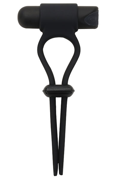 Dream Toys Rings Of Love Adjustable Cockring Black Penisring med vibrator