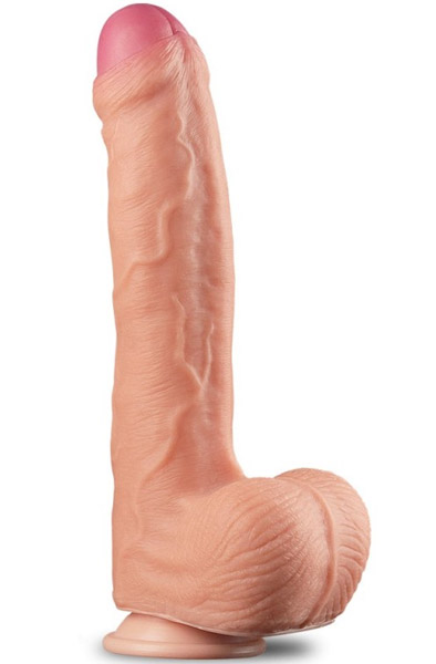 Dual Layer Platinum Silicone Cock 28 cm Dildo