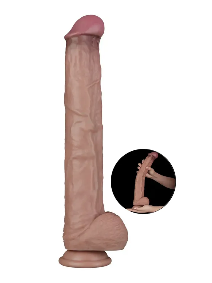 Dual Layered Bendable XXL Cock 37,5 cm XXL-dildo