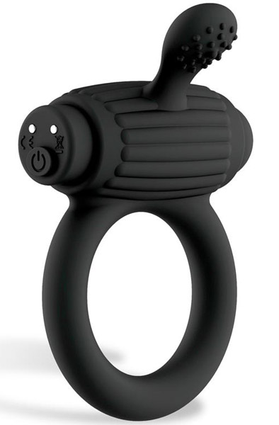 Dully Silicone Vibrating Penis Ring USB Penisring med vibrator