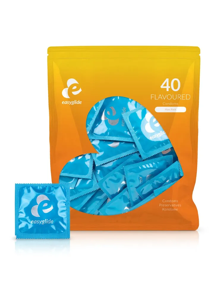EasyGlide Flavored Condoms 40-pack Maustetut kondomit