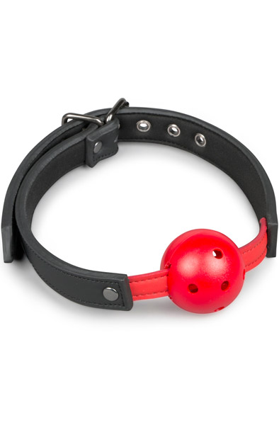 Easytoys Ball Gag With PVC Ball Red Gagball