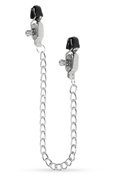 Easytoys Big Nipple Clamps With Chain 45 cm Bröstvårtsklämmor