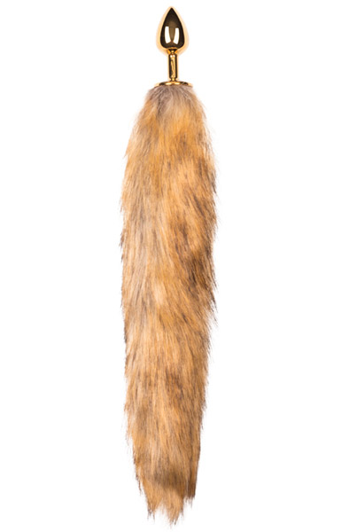 Easytoys Fox Tail Plug No. 1 Gold Analplugg med svans