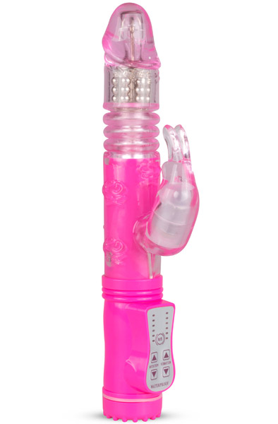 Easytoys Thrusting Rabbit Vibrator Pink Rabbitvibrator